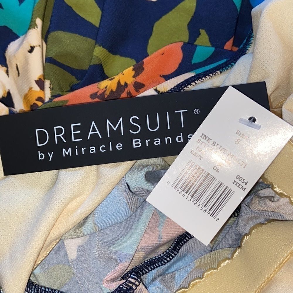 ‎Dreamsuit Bathing Suit Ink Blue Multicolor top size 8 - Picture 8 of 8